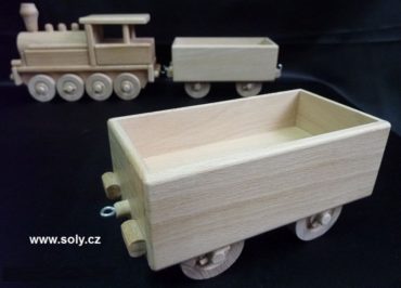 Nákladný vagón pre parnú lokomotívu | drevené hračky