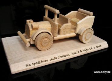 Veterán drevené auto, vozidlo, autoveteránov | darčeky