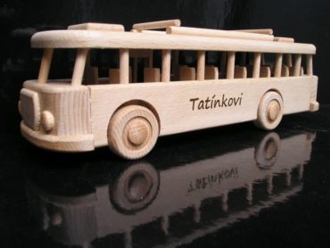 Autobusy drevené hračky, darček pro vodiča autobusu