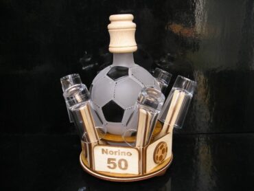 Darček pre futbalistu lopta fľaša
