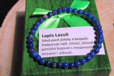 Lapis Lazuli 4mm dámske náramky z minerálov a kameňov